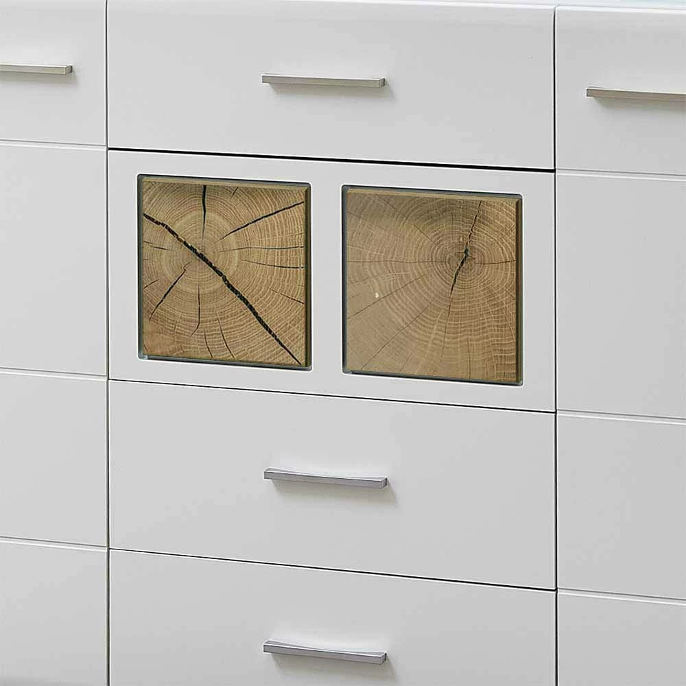 Budget 😀 Weißes Design-Sideboard Mit Glas & LED - Lisepio ❤️ 5 Budget 😀 Weißes Design-Sideboard Mit Glas & LED - Lisepio ❤️ – Bild 5