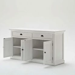 Auslauf 🌟 Weißes Esszimmer Sideboard Venzeno Aus Mahagoni Teilmassiv 🤩 -Reanna Shop weisses esszimmer sideboard aus mahagoni teilmassiv venzeno 04