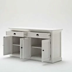 Auslauf 🌟 Weißes Esszimmer Sideboard Venzeno Aus Mahagoni Teilmassiv 🤩 -Reanna Shop weisses esszimmer sideboard aus mahagoni teilmassiv venzeno 05