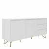 Coupon ✔️ Weißes Sideboard 150cm Mit Haarnadel Beinen - Donny 👏