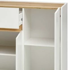 Billig 🎁 Wohnraum Sideboard 170 Cm Breit - Nonessia ✨ -Reanna Shop wohnraum sideboard 170 cm breit in weiss wildeiche dekor nonessia 05