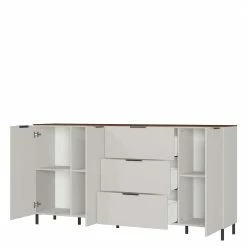 Neu 😀 Wohnzimmer Kommode In Hellgrau & Nussbaum - Anlogian 🛒 10 Neu 😀 Wohnzimmer Kommode In Hellgrau & Nussbaum - Anlogian 🛒 -Reanna Shop wohnzimmer kommode in hellgrau nussbaum 192x98x40 cm anlogian 04