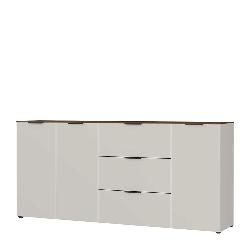 Neu 😀 Wohnzimmer Kommode In Hellgrau & Nussbaum - Anlogian 🛒 1 Neu 😀 Wohnzimmer Kommode In Hellgrau & Nussbaum - Anlogian 🛒