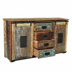 Angebote ⭐ Wohnzimmer Sideboard Vayamos In Braun Bunt 🧨 10 Angebote ⭐ Wohnzimmer Sideboard Vayamos In Braun Bunt 🧨 -Reanna Shop wohnzimmer sideboard braun bunt shabby chic vayamos 04