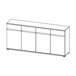 Neu ✔️ Wohnzimmer Sideboard Curelino In Buche ❤️ 7 Neu ✔️ Wohnzimmer Sideboard Curelino In Buche ❤️ -Reanna Shop wohnzimmer sideboard buche schubladen curelino 03