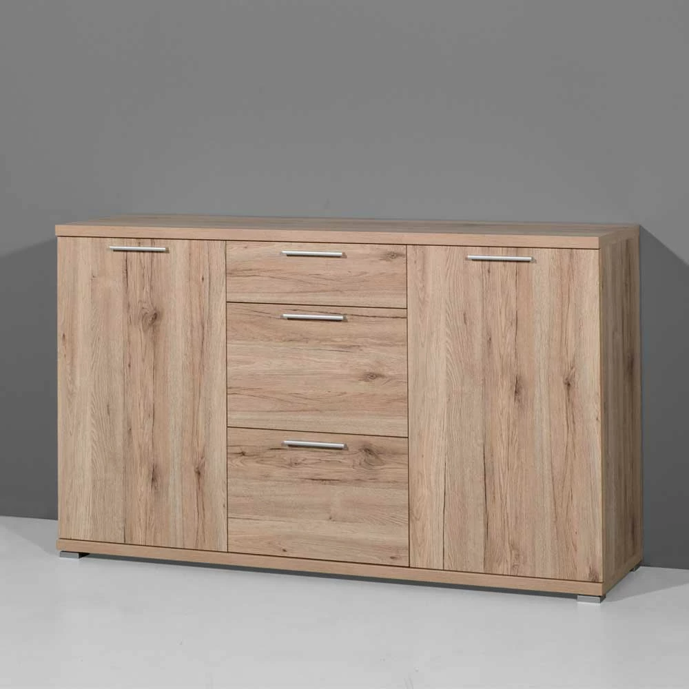 Blitzangebot 😀 Wohnzimmer Sideboard Endrew In Eiche Sanremo 🌟 2 Blitzangebot 😀 Wohnzimmer Sideboard Endrew In Eiche Sanremo 🌟 – Bild 2
