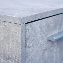 Am billigsten 😀 Wohnzimmer Sideboard Poesenna In Weiß ✔️ -Reanna Shop wohnzimmer sideboard weiss grau beton optik poesenna 05