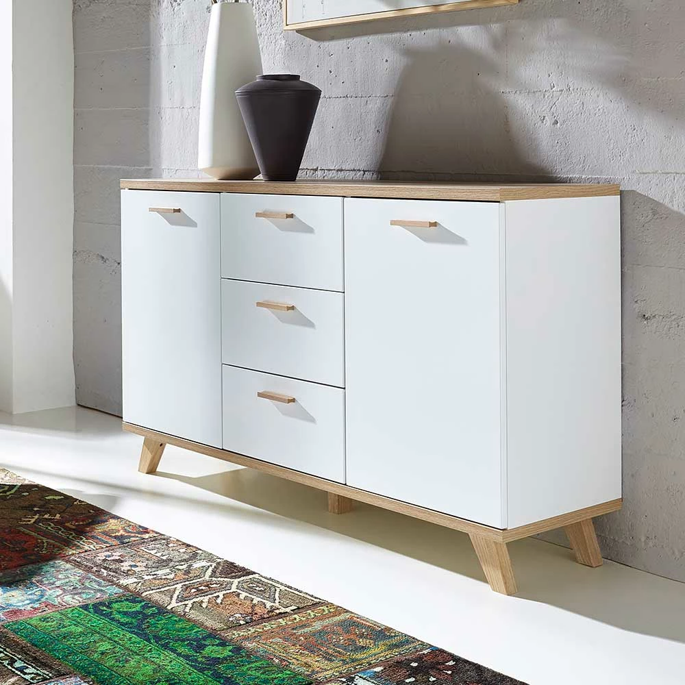 Schlussverkauf 👏 Wohnzimmer Sideboard Farina In Weiß ✔️ 2 Schlussverkauf 👏 Wohnzimmer Sideboard Farina In Weiß ✔️ – Bild 2