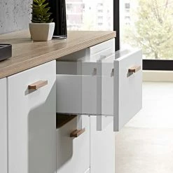 Schlussverkauf 👏 Wohnzimmer Sideboard Farina In Weiß ✔️ 8 Schlussverkauf 👏 Wohnzimmer Sideboard Farina In Weiß ✔️ -Reanna Shop wohnzimmer sideboard weiss schubladen farina html 02