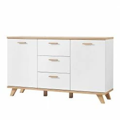 Schlussverkauf 👏 Wohnzimmer Sideboard Farina In Weiß ✔️