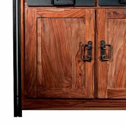 Auslauf 😀 Wohnzimmerkommode Mendoza Aus Akazie Massivholz 🧨 7 Auslauf 😀 Wohnzimmerkommode Mendoza Aus Akazie Massivholz 🧨 -Reanna Shop wohnzimmerkommode akazie massivholz vintage stil mendoza 04