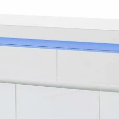 Auslauf ❤️ XXL Sideboard Tovic In Hochglanz Weiß 🥰 -Reanna Shop xxl sideboard hochglanz weiss led beleuchtung tovic html 03