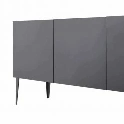 Billig 💯 Zeitloses Türen-Sideboard In Anthrazit - Zialko 🔔 9 Billig 💯 Zeitloses Türen-Sideboard In Anthrazit - Zialko 🔔 -Reanna Shop zeitloses tueren sideboard in anthrazit mit 184 cm breite zialko 03