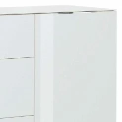 Besorgen 🛒 Zweifarbige Kombi-Kommode In Weiß Glas - Ildanov 🧨 -Reanna Shop zweifarbige kombi kommode in weiss glas und sonoma eiche dekor ildanov 03