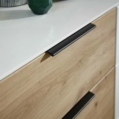 Neu 😉 Zweifarbige Sideboard Anrichte 180x91x45 Cm - Risov 🎁 -Reanna Shop zweifarbige sideboard anrichte 180x91x45 cm in weiss dekor wildeiche risov 03