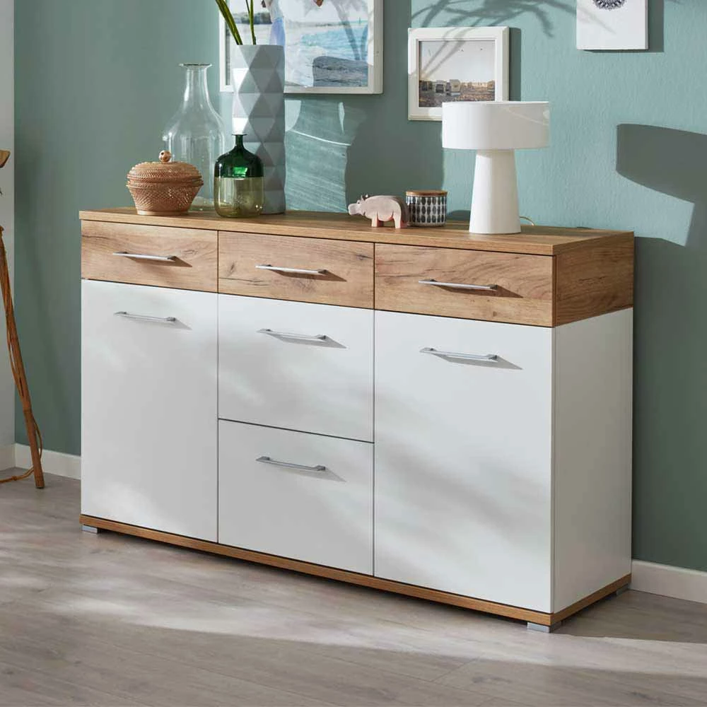Auslauf 🔔 Zweifarbiges Sideboard Mit 2 Türen - Vicanossa I 😍 2 Auslauf 🔔 Zweifarbiges Sideboard Mit 2 Türen - Vicanossa I 😍 – Bild 2