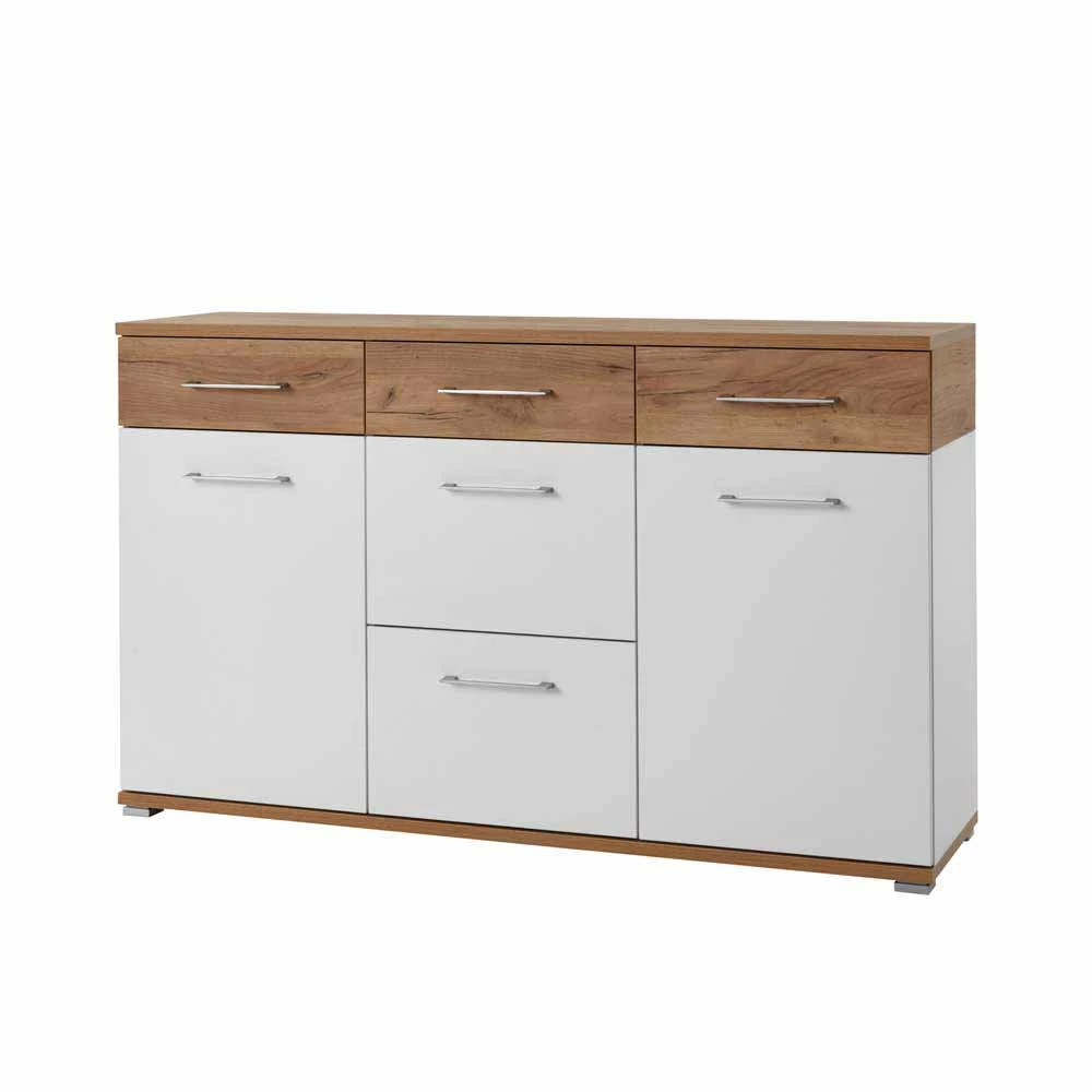 Auslauf 🔔 Zweifarbiges Sideboard Mit 2 Türen - Vicanossa I 😍 1 Auslauf 🔔 Zweifarbiges Sideboard Mit 2 Türen - Vicanossa I 😍