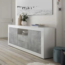 Besorgen 🥰 Zweifarbiges Sideboard Mit Offenem Fach - Niris 👍 8 Besorgen 🥰 Zweifarbiges Sideboard Mit Offenem Fach - Niris 👍 -Reanna Shop zweifarbiges sideboard mit offenem fach 2 tueren 2 schubladen niris 02