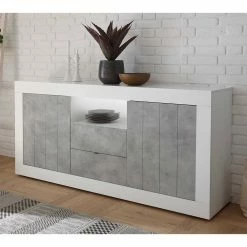 Besorgen 🥰 Zweifarbiges Sideboard Mit Offenem Fach - Niris 👍 9 Besorgen 🥰 Zweifarbiges Sideboard Mit Offenem Fach - Niris 👍 -Reanna Shop zweifarbiges sideboard mit offenem fach 2 tueren 2 schubladen niris 03