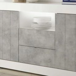 Besorgen 🥰 Zweifarbiges Sideboard Mit Offenem Fach - Niris 👍 11 Besorgen 🥰 Zweifarbiges Sideboard Mit Offenem Fach - Niris 👍 -Reanna Shop zweifarbiges sideboard mit offenem fach 2 tueren 2 schubladen niris 05