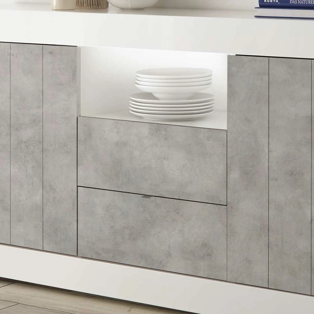 Besorgen 🥰 Zweifarbiges Sideboard Mit Offenem Fach - Niris 👍 6 Besorgen 🥰 Zweifarbiges Sideboard Mit Offenem Fach - Niris 👍 – Bild 6